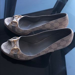 Gucci Monogram Horsebit Pumps